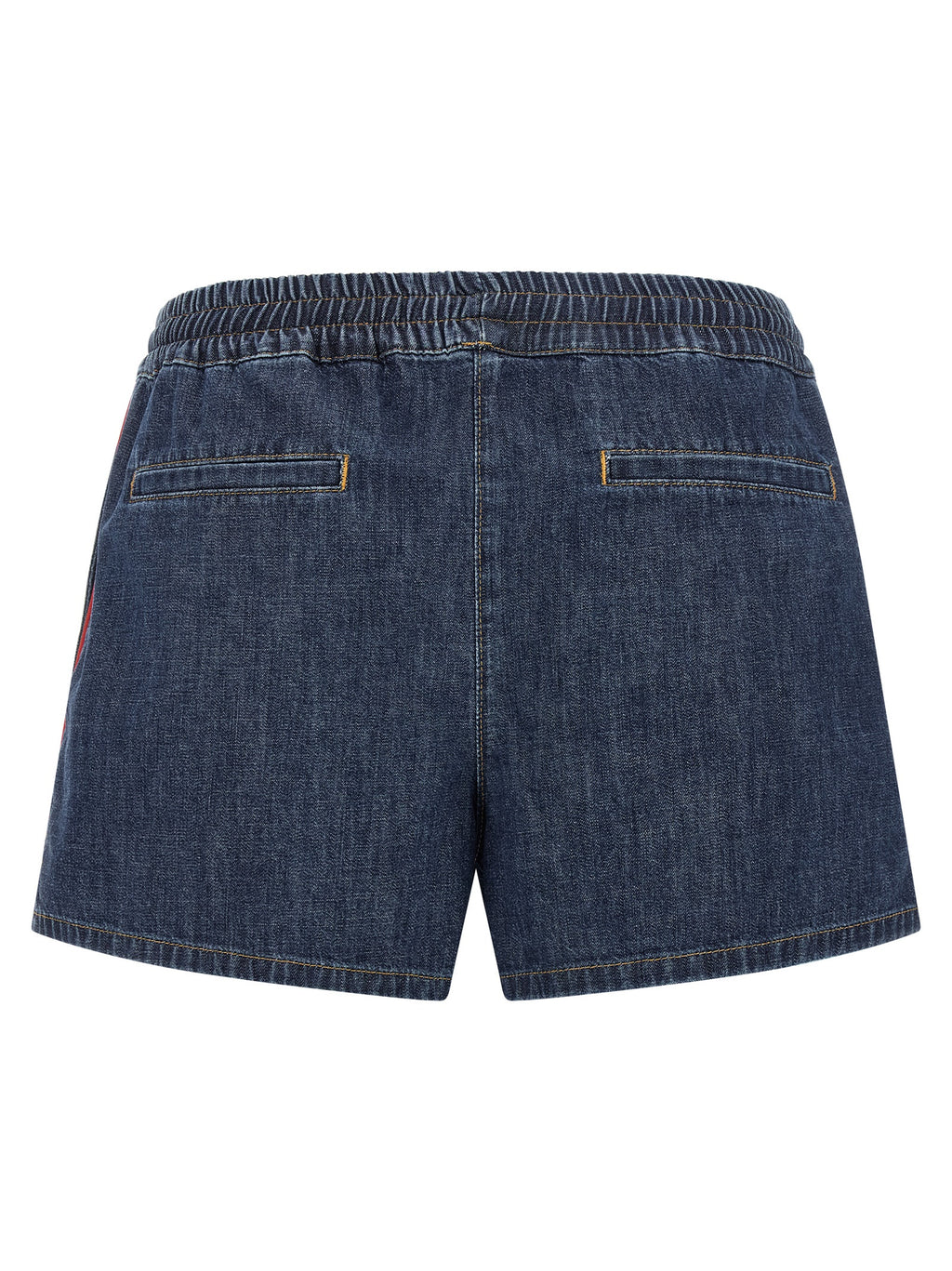 Blue Cotton Bermuda Shorts