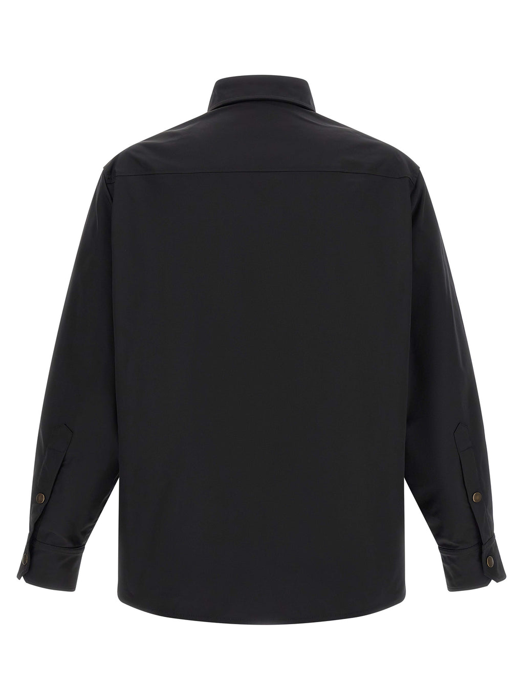 Black Polyester Overshirt