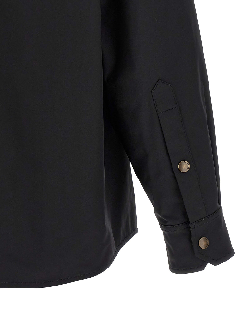 Black Polyester Overshirt