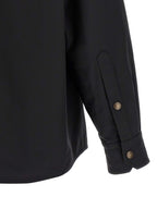 Black Polyester Overshirt