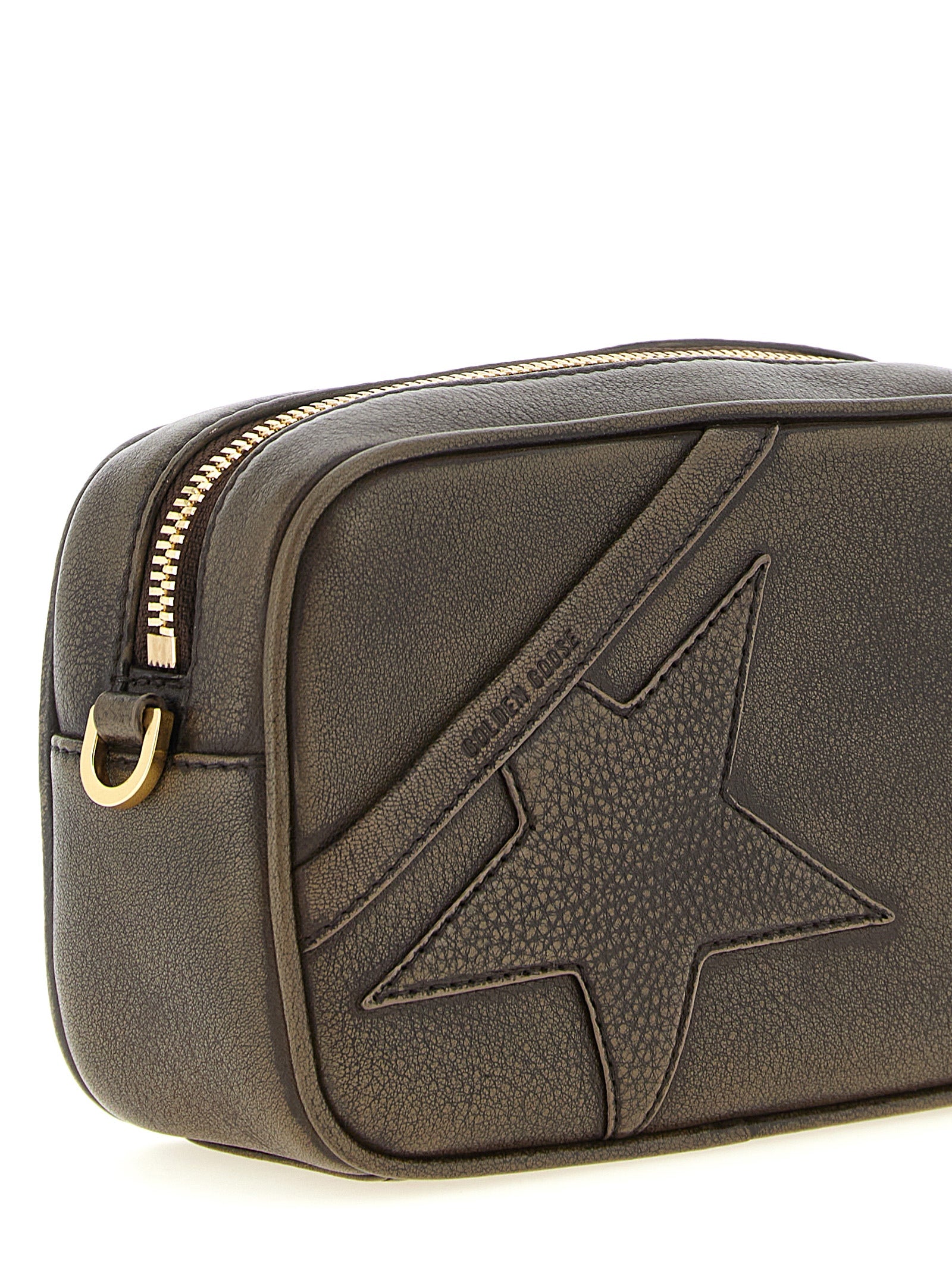 Distressed Cowhide Mini Star Clutch
