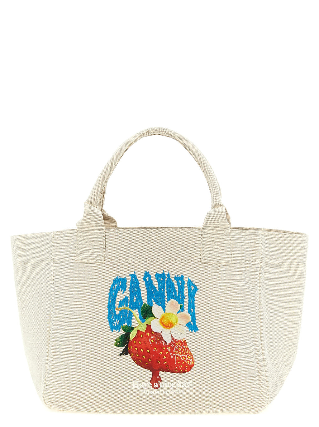 Medium Strawberry Recycled Cotton Tote