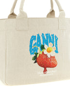 Medium Strawberry Recycled Cotton Tote