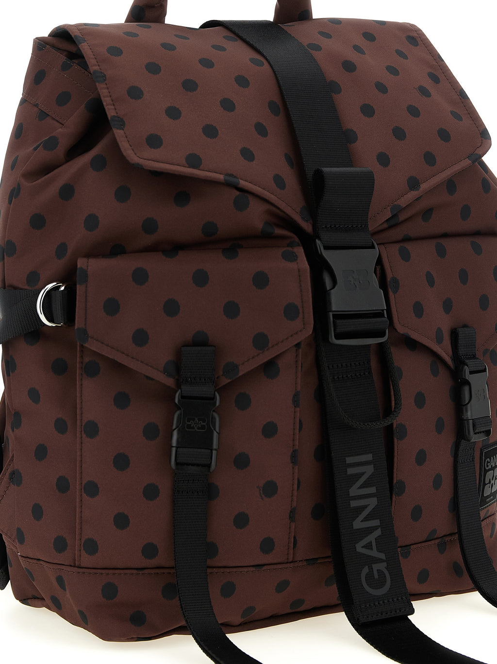 Re-Tech Brown Recycled Polyamide Backpack