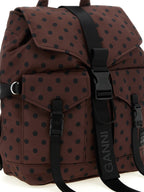 Re-Tech Brown Recycled Polyamide Backpack