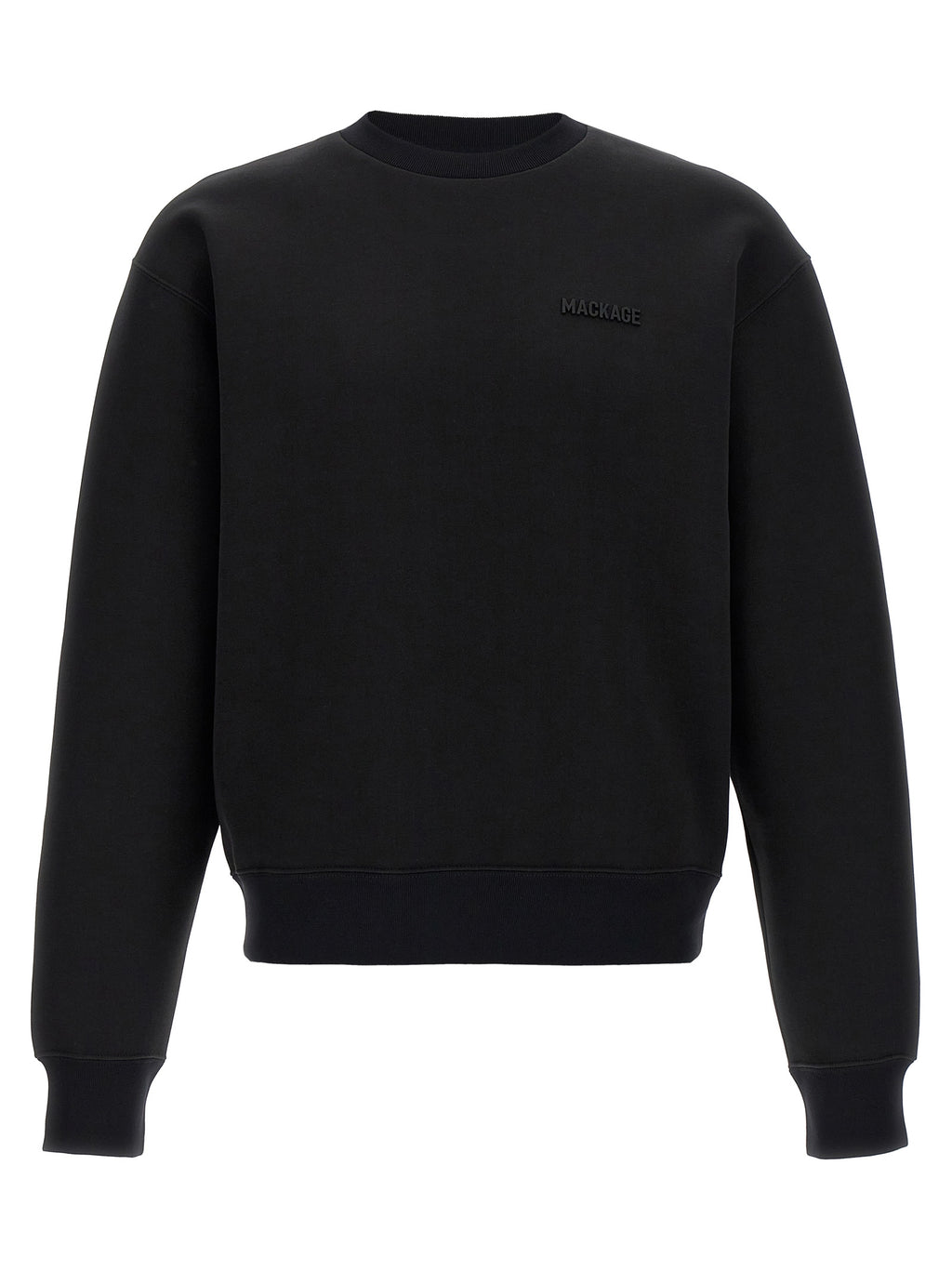 Julian Black Cotton & Polyester Sweatshirt