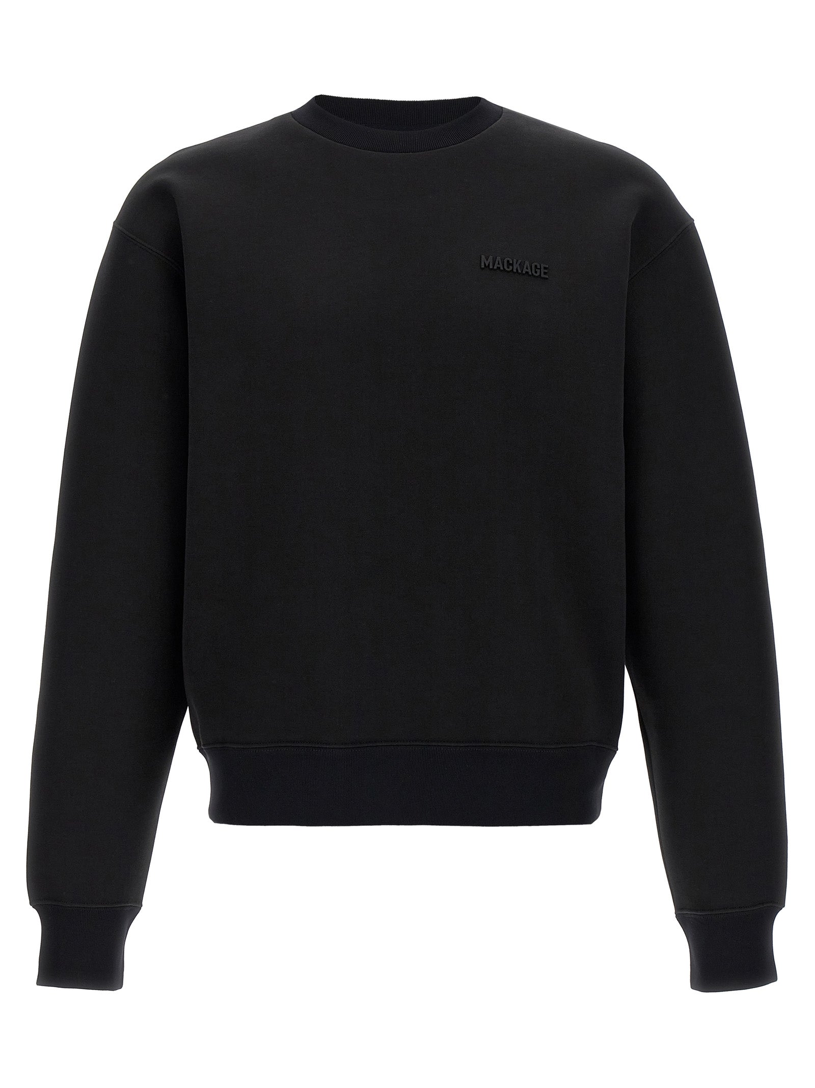 Julian Black Cotton & Polyester Sweatshirt