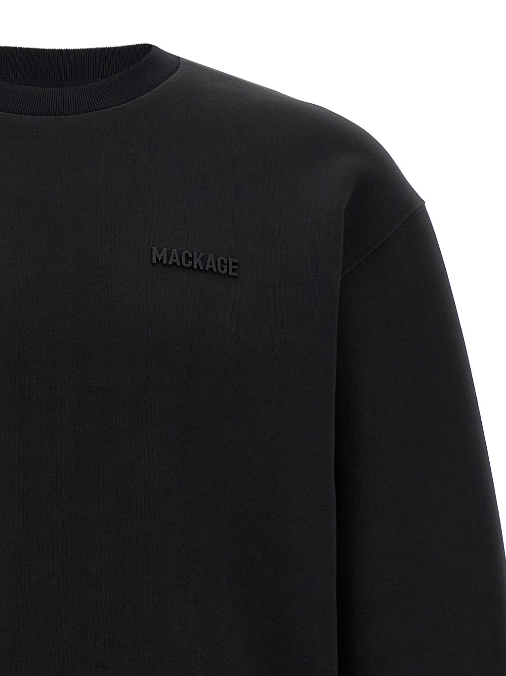 Julian Black Cotton & Polyester Sweatshirt