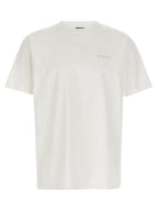 White 3D Silicone Logo Cotton T-Shirt
