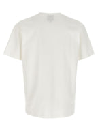 White 3D Silicone Logo Cotton T-Shirt