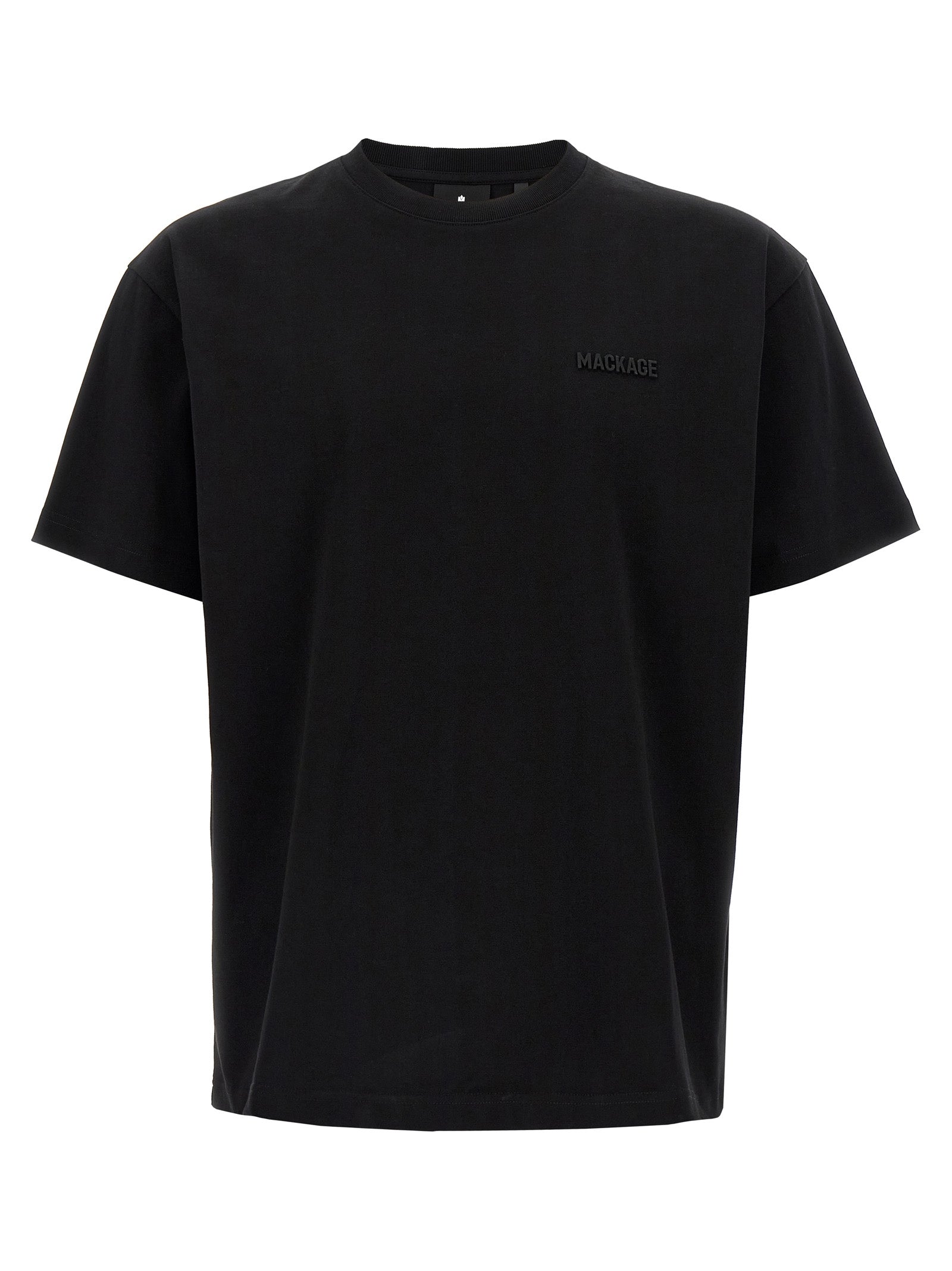 Black Cotton Interlock T-Shirt