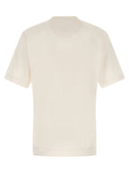 White Cotton Jersey T-Shirt with Roma 1925 Print