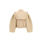 Double-Breasted Belted Cotton Jacket