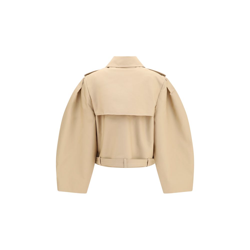 Double-Breasted Belted Cotton Jacket