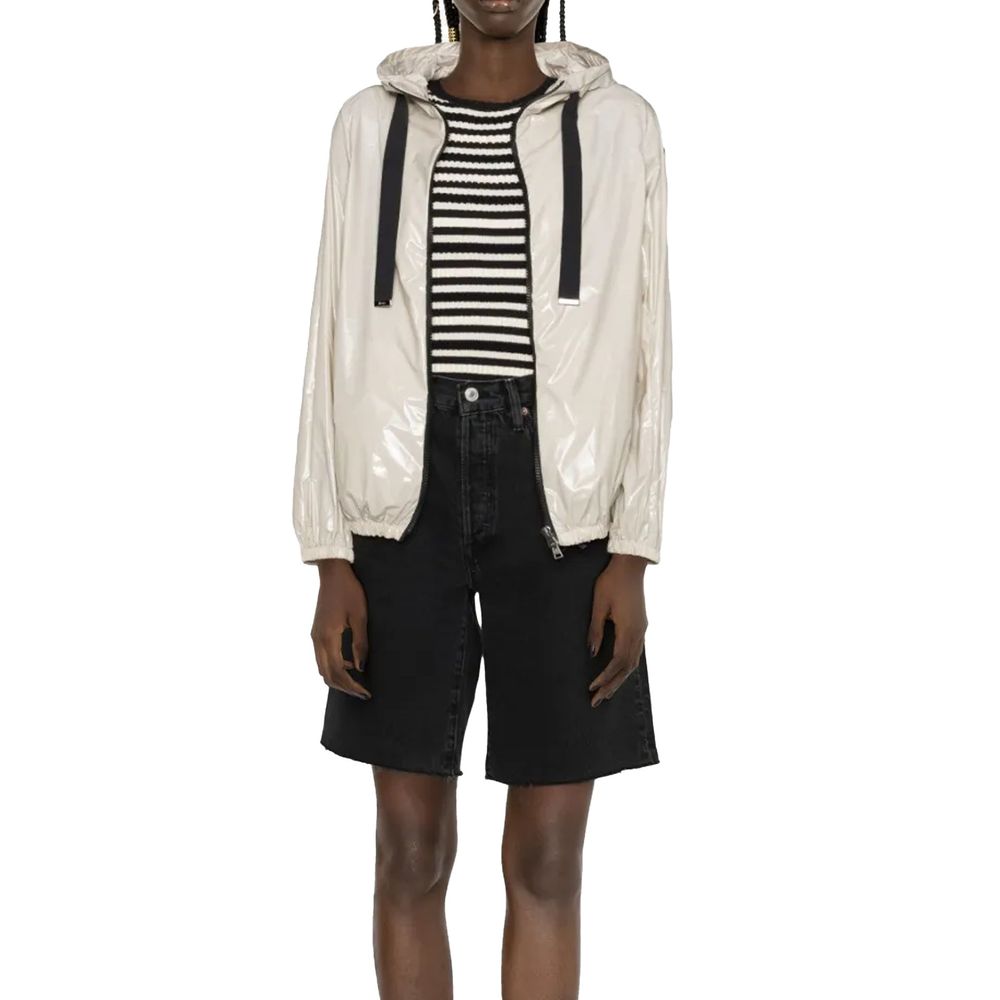Beige Polyamide Shell Jacket