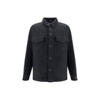 Oversized Tweed Cotton Full-Length Jacket