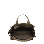 Green Fabric Medium Handbag
