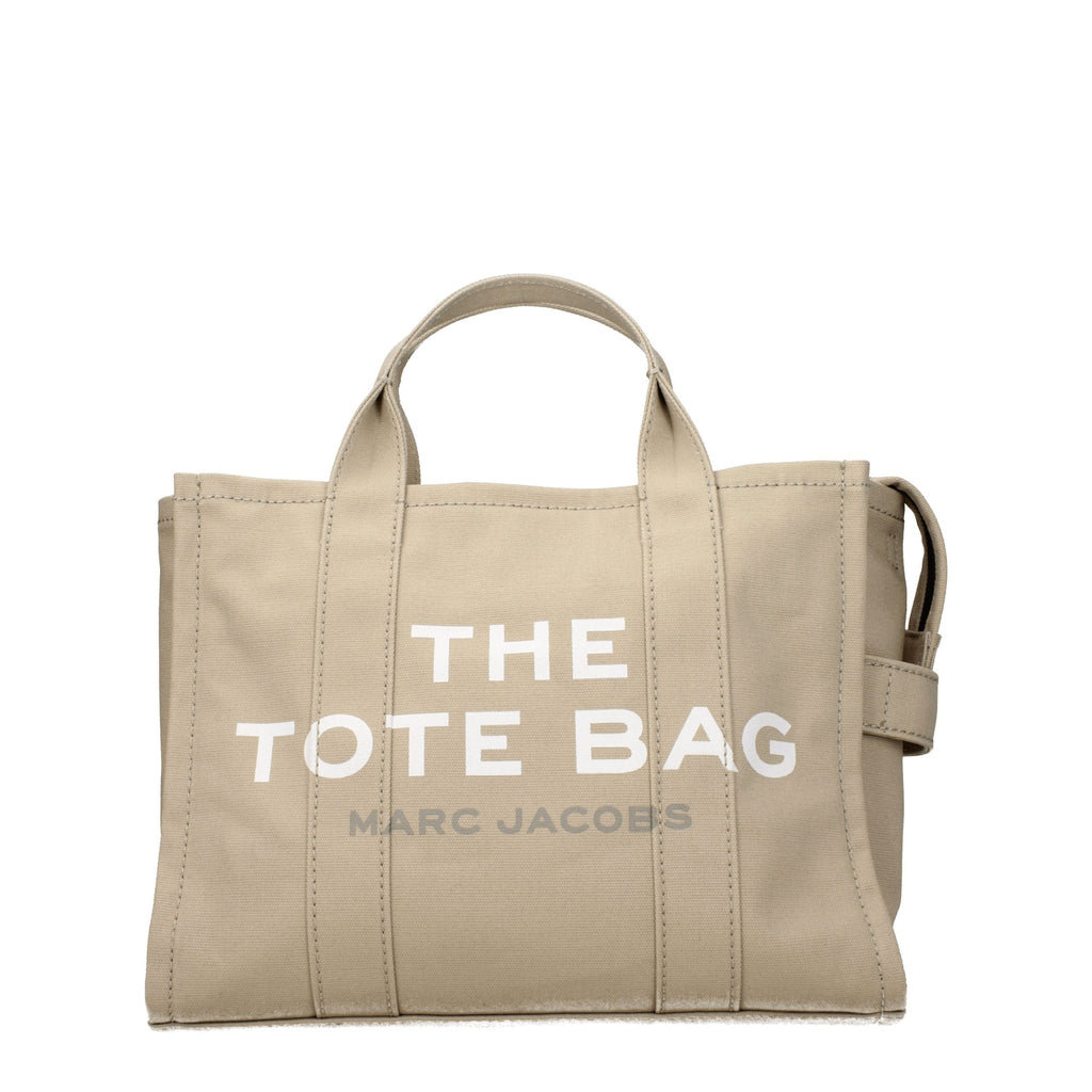 Beige Fabric Structured Handbag