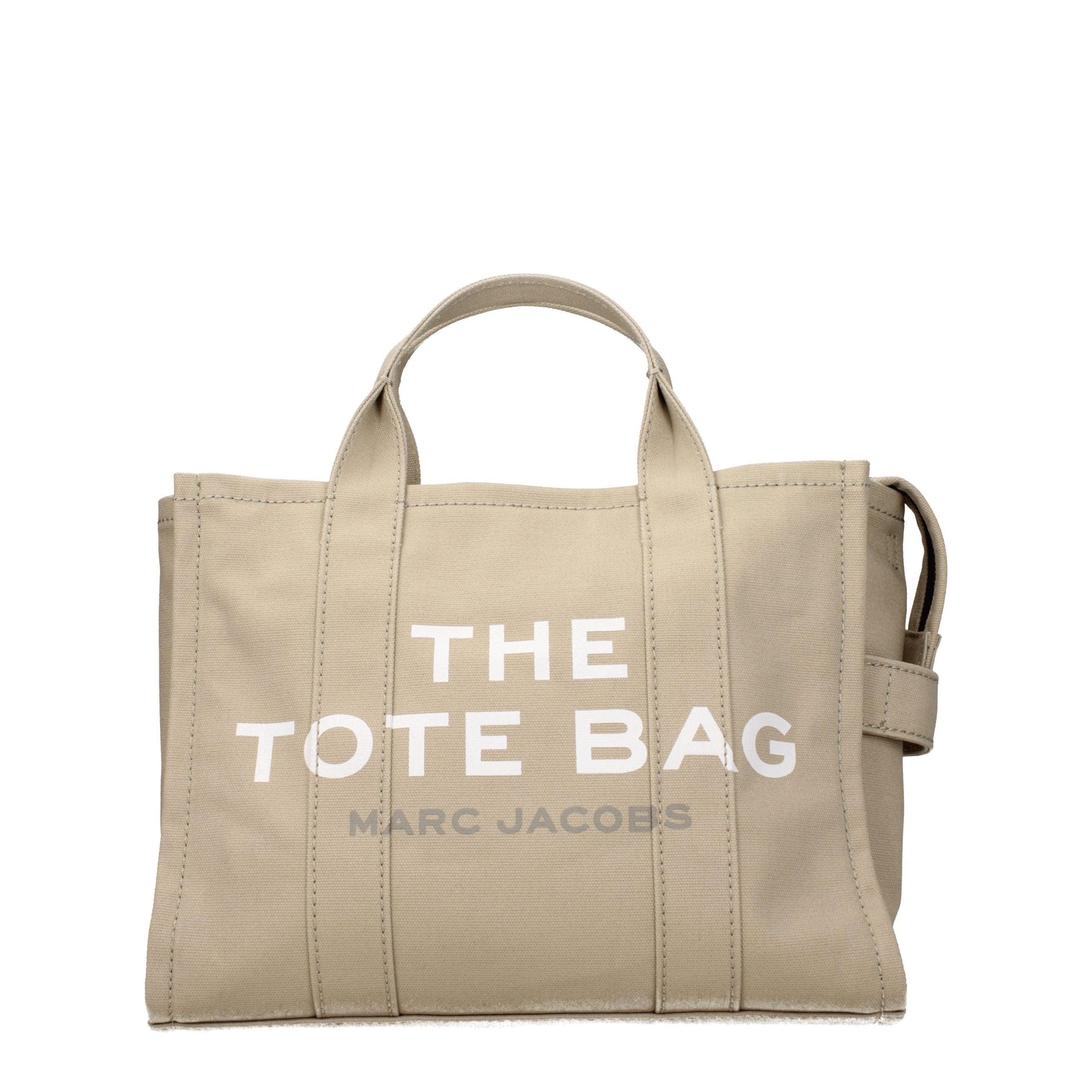 Beige Fabric Structured Handbag