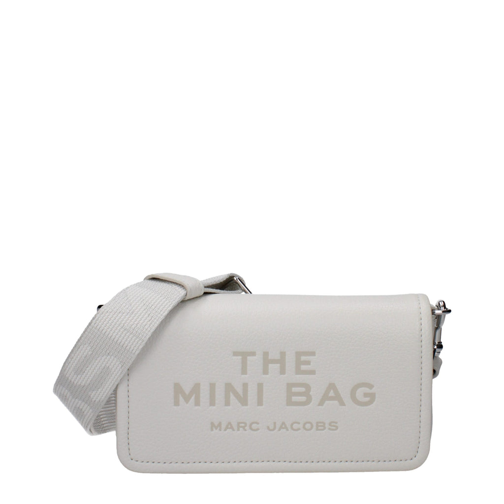 Mini White Leather Crossbody Bag