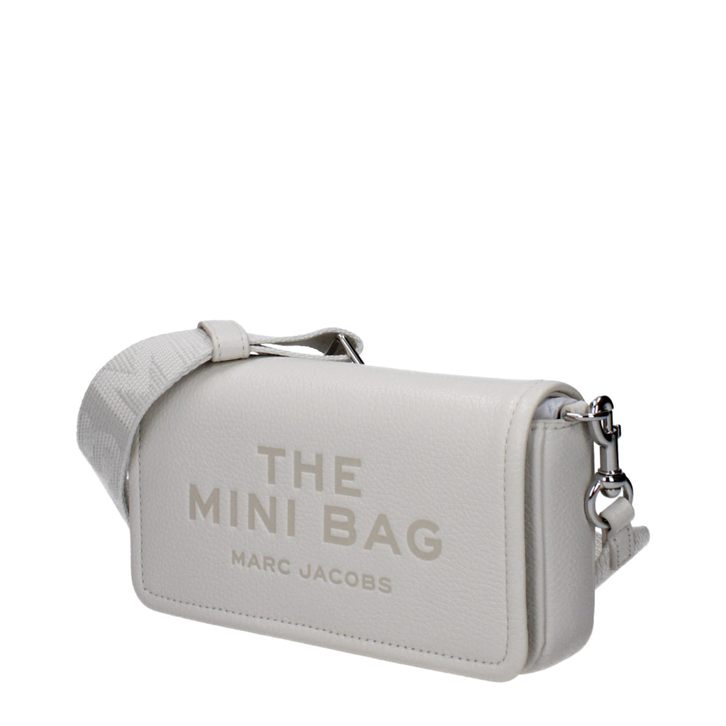 Mini White Leather Crossbody Bag