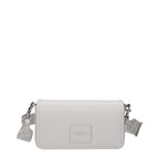 Mini White Leather Crossbody Bag