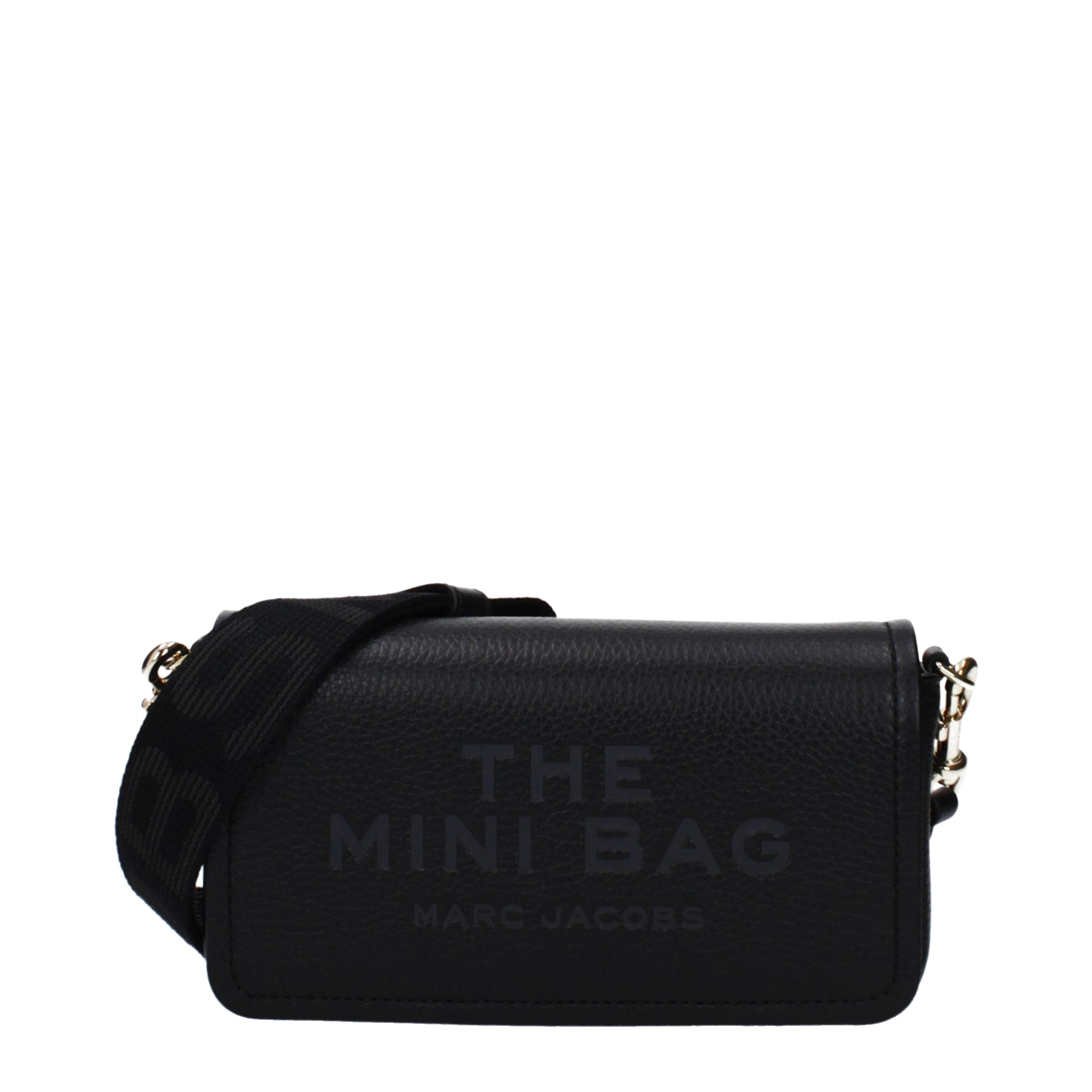 Mini Crossbody Bag in Black Leather