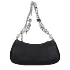 Black Leather Shoulder Bag