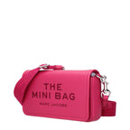 Fuchsia Leather Crossbody Bag