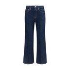 Clara Jeans Flared Indigo Cotton Jeans