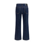 Clara Jeans Flared Indigo Cotton Jeans