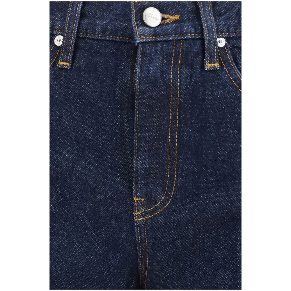Clara Jeans Flared Indigo Cotton Jeans