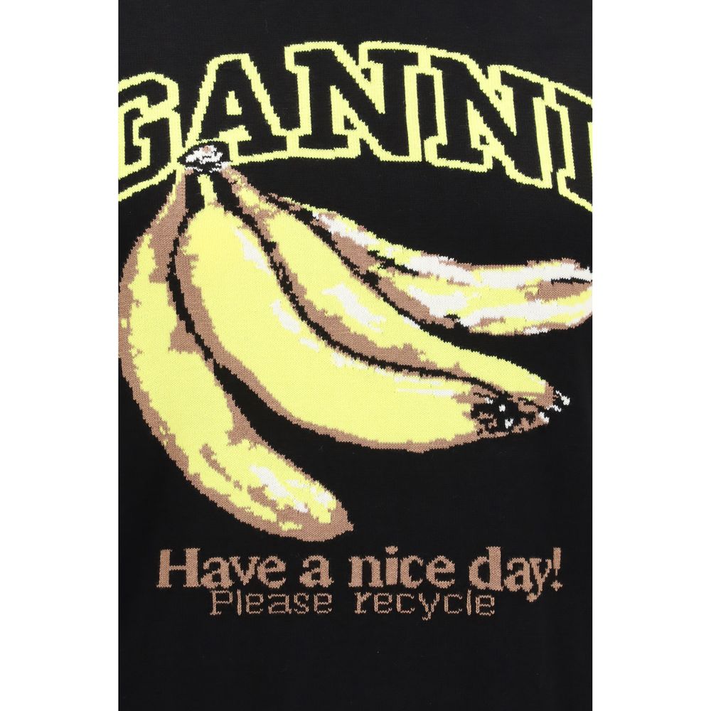 Banana-Print Cotton Sweater
