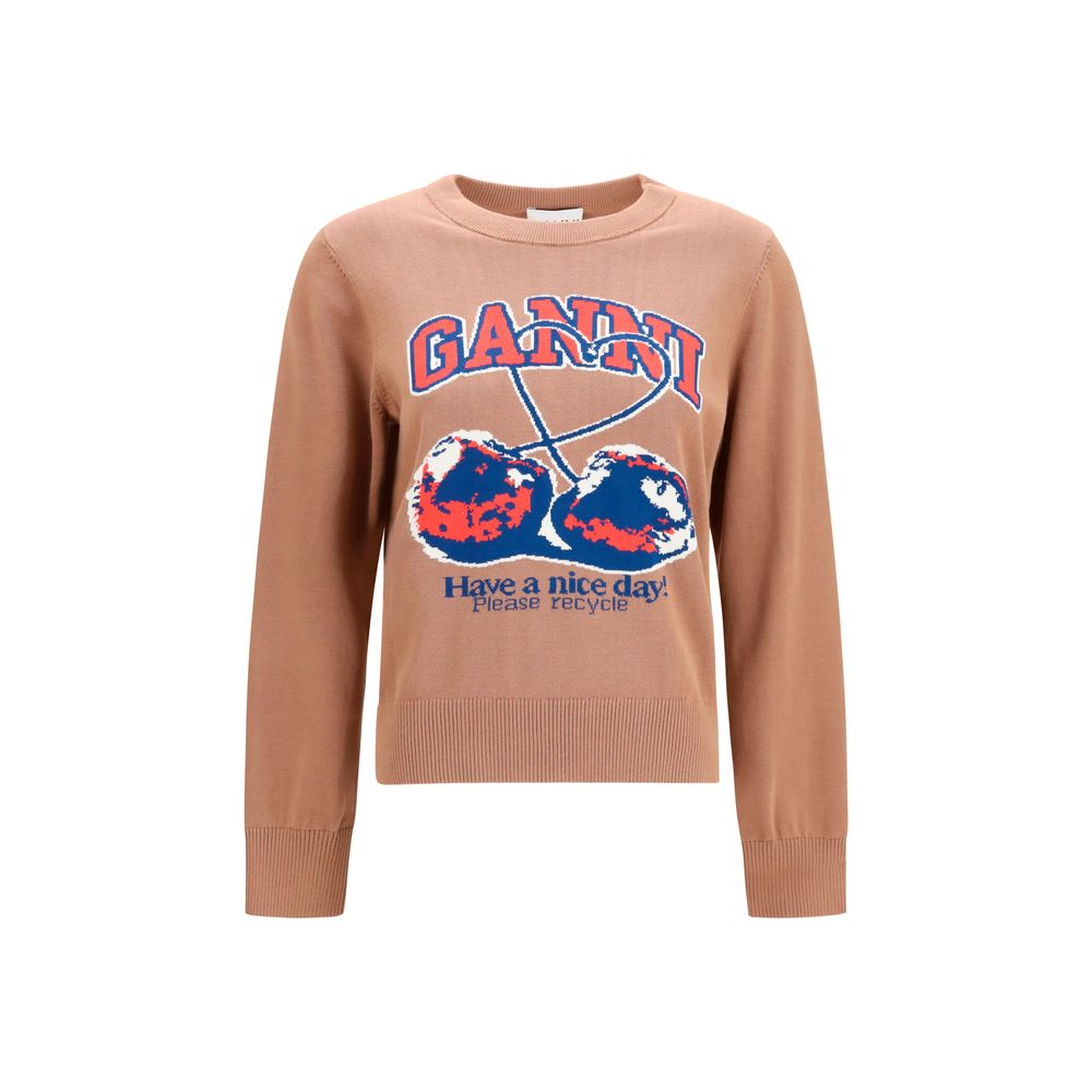 Cherry Print Cotton Sweatshirt
