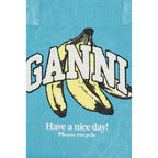 Recycled Cotton Banana Print Tote Bag