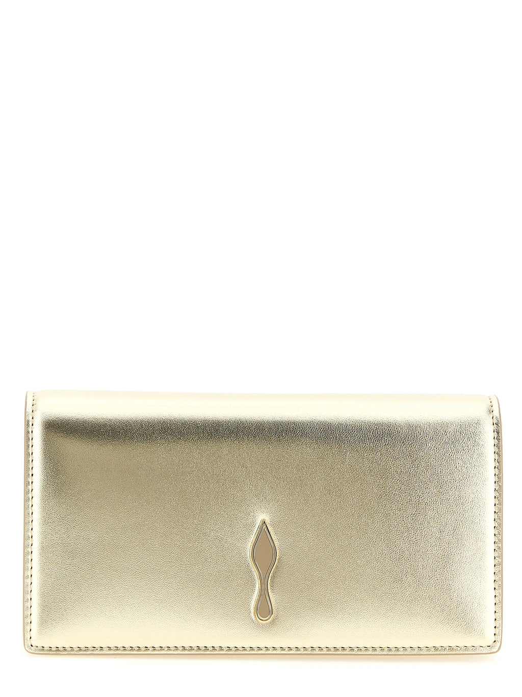 Gold Lambskin Bettina Clutch