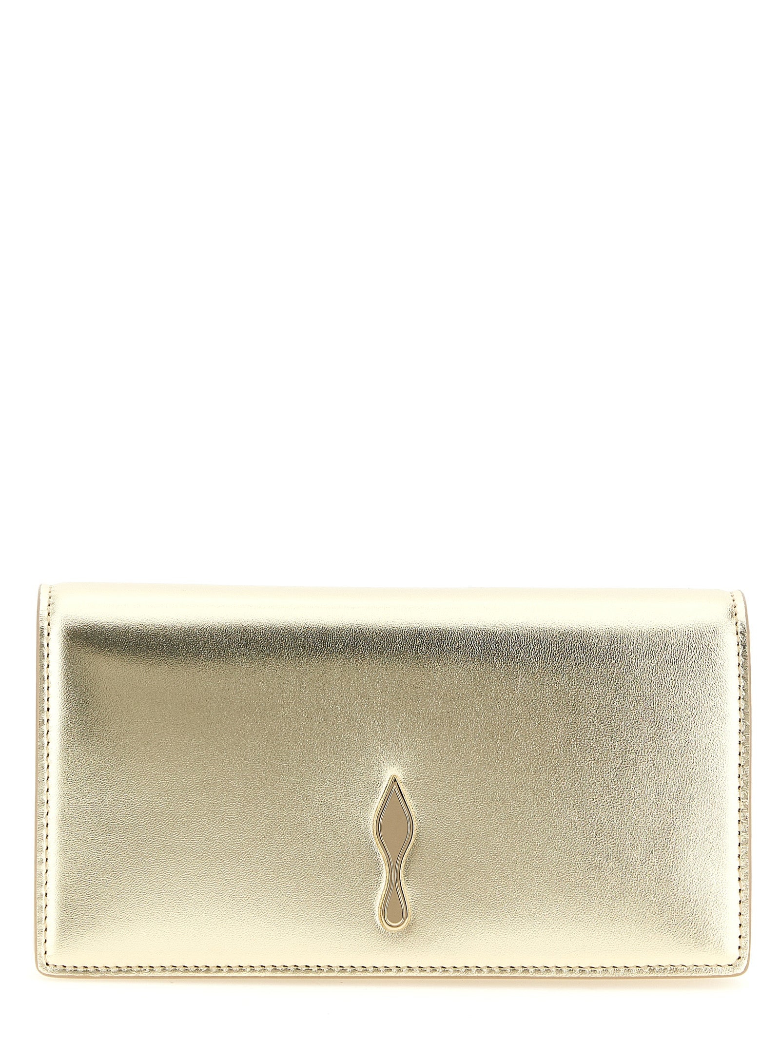 Gold Lambskin Bettina Clutch