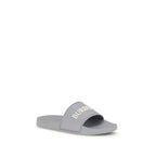 Gray Logo Rubber Slides