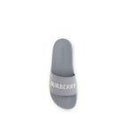 Gray Logo Rubber Slides