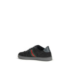 Black GG Fabric Stretch Athletic Sneakers