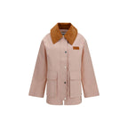 Multicolor Polyester Twill Full-Length Jacket