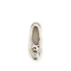 Kick Ballerinas Silver Suede Goatskin Sneakers