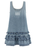 Light Blue Organic Cotton Mini Dress