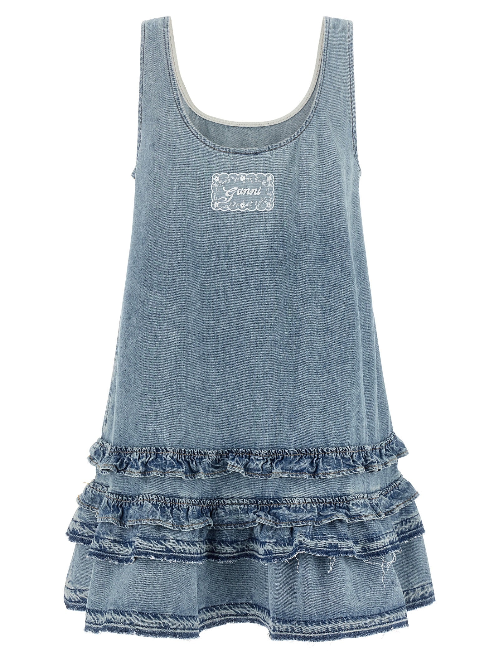 Light Blue Organic Cotton Mini Dress