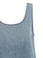 Light Blue Organic Cotton Mini Dress
