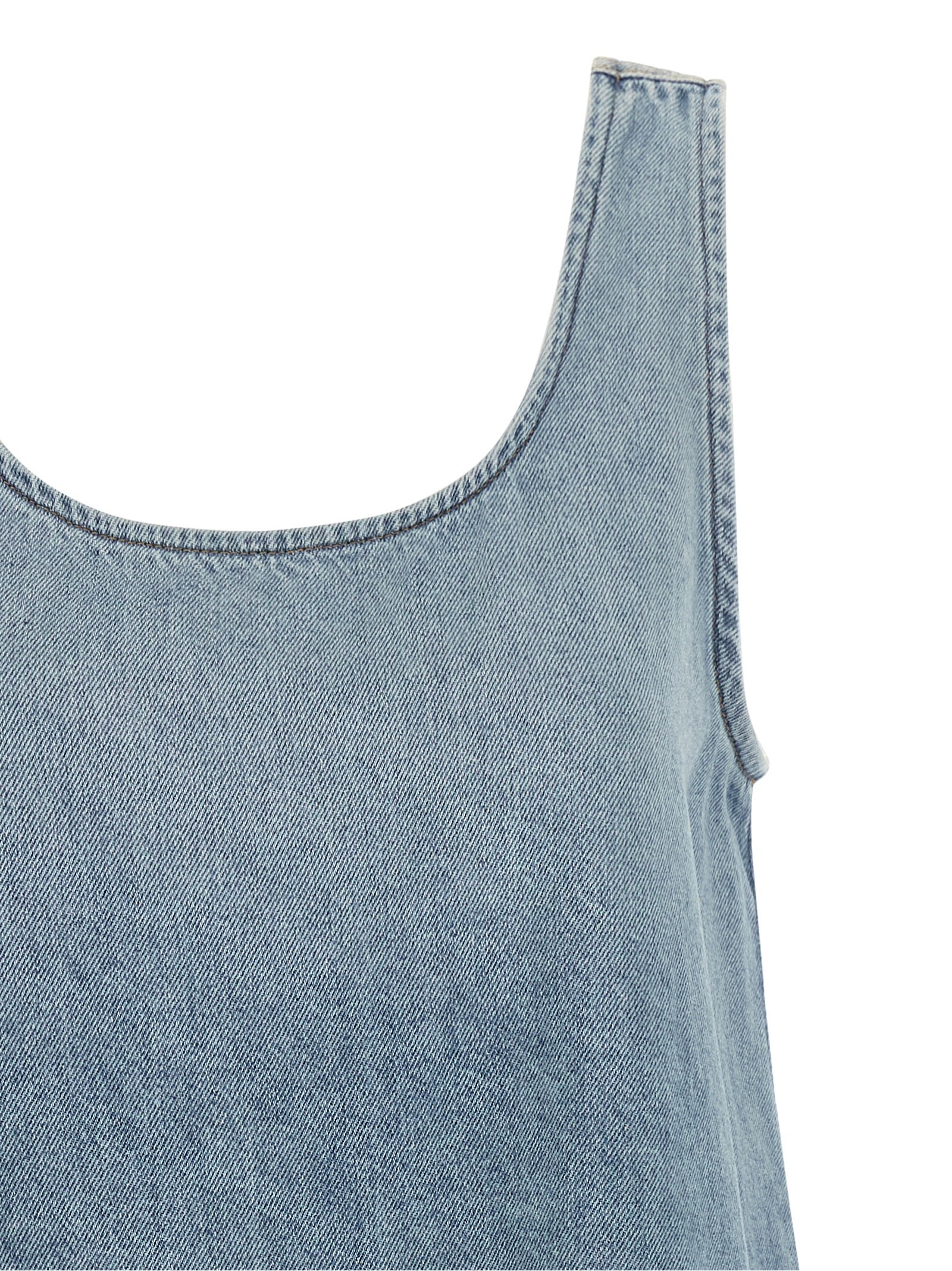 Light Blue Organic Cotton Mini Dress