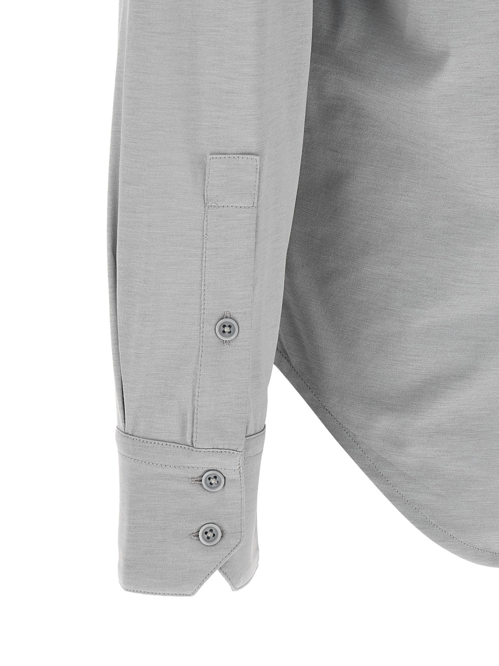 Silk-Cotton Military-Inspired Blouse