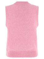 Multicolor Wool Sleeveles Sweater