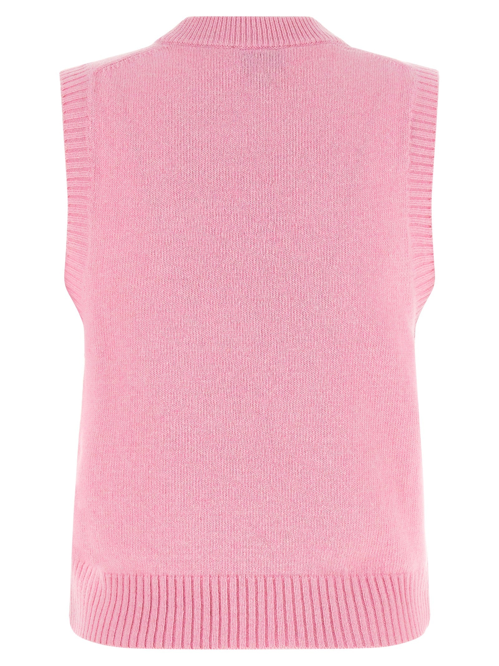 Multicolor Wool Sleeveles Sweater