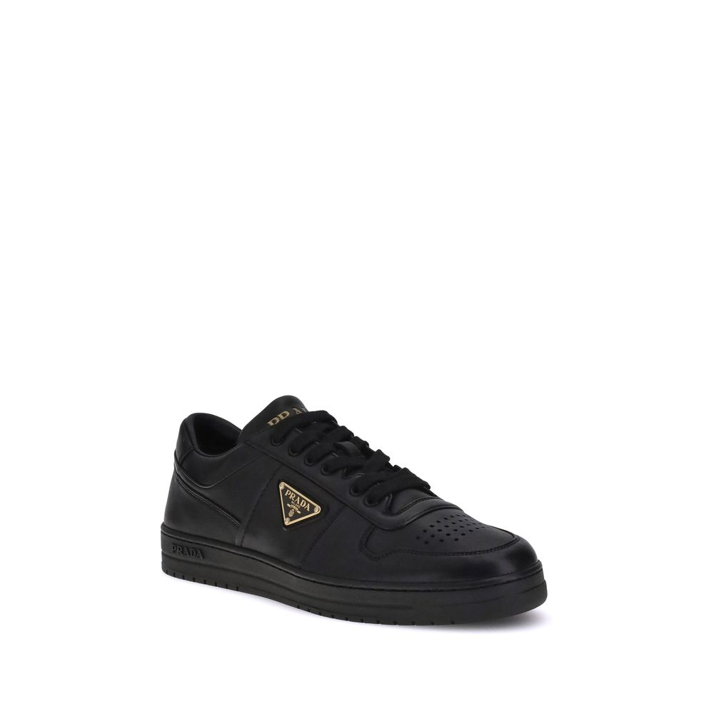 Calf Leather Downtown Low‑Top Sneakers